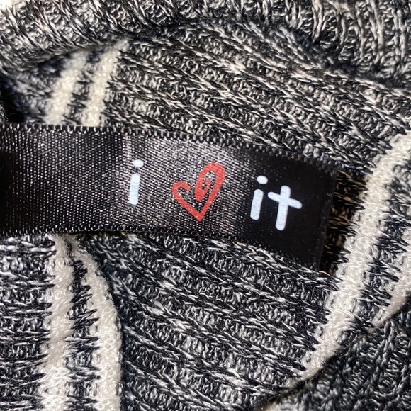 I Love It Medium Gray White Tube Top - Picture 3 of 4